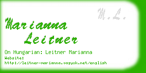marianna leitner business card
